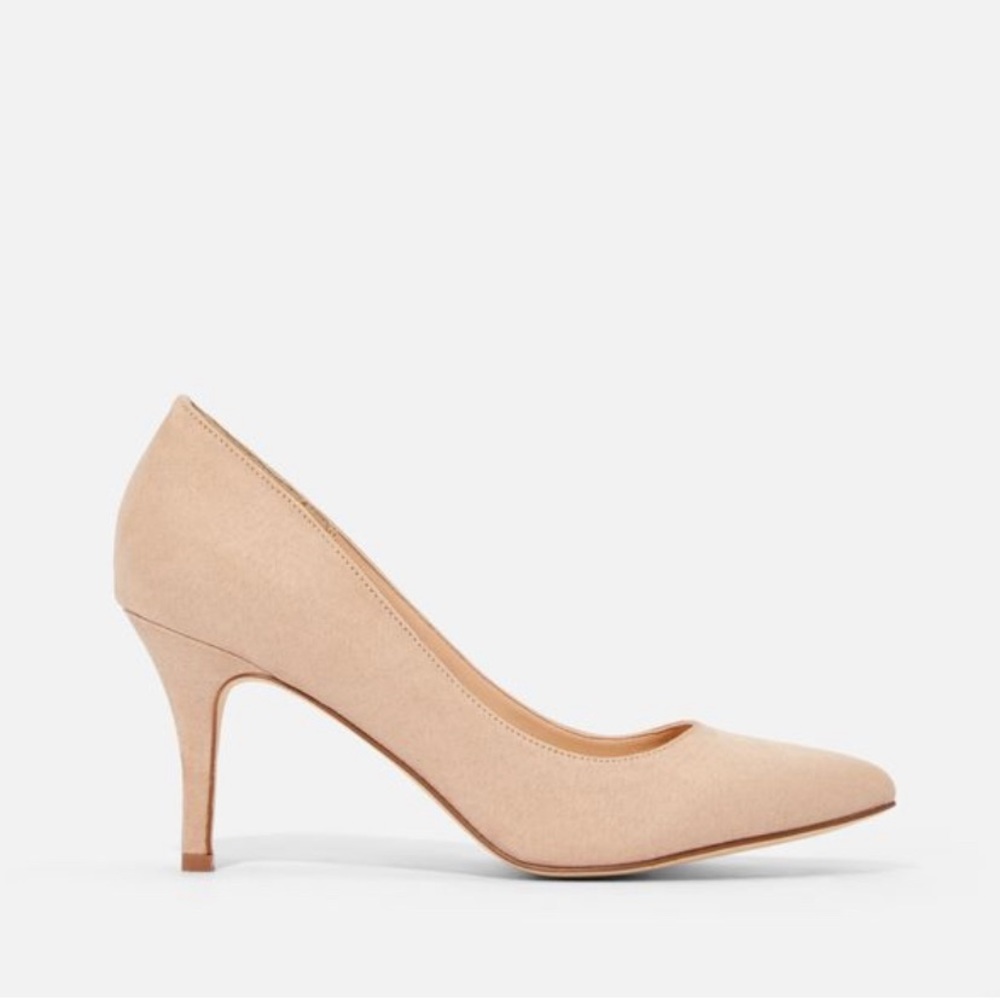 NEW JustFab Stella Pumps Beige Nude Size 12
